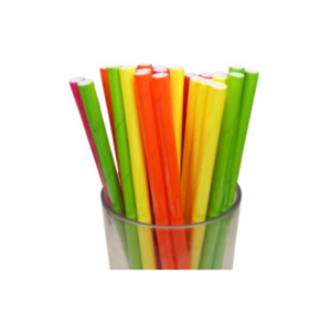 SORBETES DE POLIPAPEL FLUO x 24 unidades