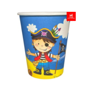 VASO DE POLIPAPEL PIRATA 266cc x 6 un.