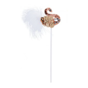 ADORNO DE TORTA CISNE ROSA GOLD 19,5cm