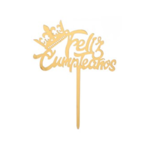 PINCHE CARTEL *FELIZ CUMPLEAÑOS* DORADO