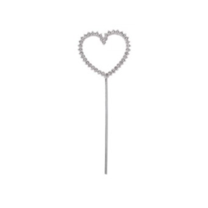 PINCHE PARA TORTAS CORAZON CON STRASS