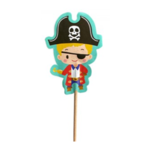 PINCHE CUPCAKE/COPETIN PIRATA x 20 unidades