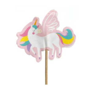 PINCHE CUPCAKE/COPETIN UNICORNIO SWEET x 20 unidades
