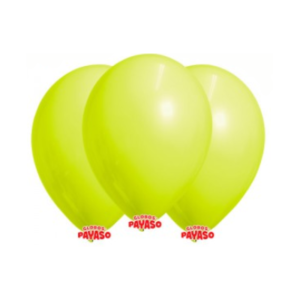 GLOBBY 9" LISO STANDARD AMARILLO - Bolsita x 25 u.