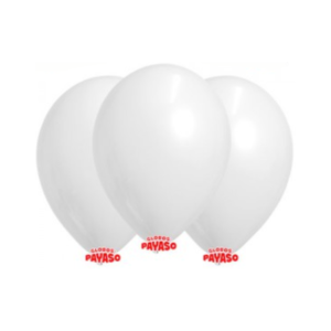 GLOBBY 9" LISO STANDARD BLANCO - Bolsita x 25 u.