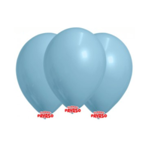 GLOBBY 9" LISO STANDARD CELESTE - Bolsita x 25 u.