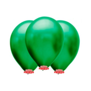 GLOBBY 9" PERLADO VERDE - Bolsita x 25 u.