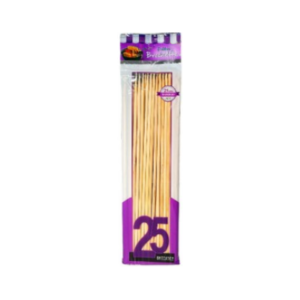 PALITO BROCHETTE GRUESOS 25Cm x 25 un. bolsa VIOLETA
