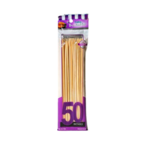 PALITO BROCHETTE GRUESOS 25Cm x 50 un. bolsa VIOLETA