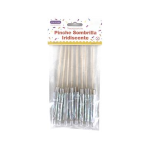 PINCHES COCKTAIL SOMBRILLAS IRIDISCENTES x 8 unidades