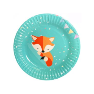 PLATO DE POLIPAPEL 17cm *ZORRO* x 6 unidades
