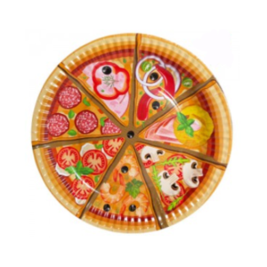 PLATO DE POLIPAPEL 17cm PIZZA x 6 unidades