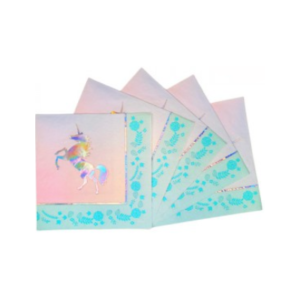 SERVILLETA DE PAPEL UNICORNIO IRIDISCENTE x 12 un