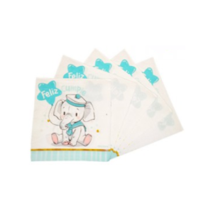 SERVILLETA DE PAPEL ELEFANTE CELESTE x 20 unidades