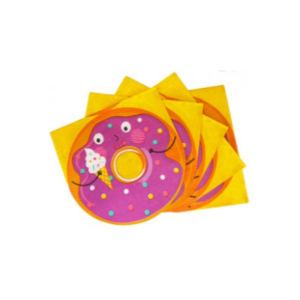 SERVILLETA DE PAPEL CON FORMA *DONAS* x 20 un