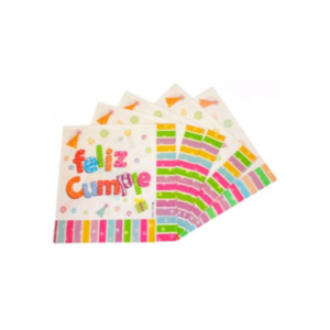 SERVILLETA DE PAPEL *FELIZ CUMPLE* x 20 unidades