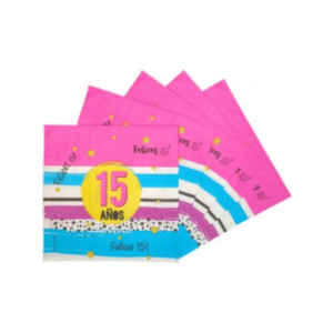 SERVILLETA DE PAPEL *MIS QUINCE* x 20 unidades