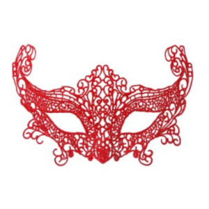 ANTIFAZ DE ENCAJE ZORRO *ROJO*