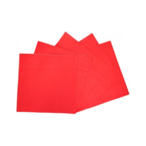 SERVILLETA DE PAPEL ROJA x 20 unidades