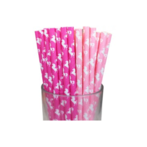 SORBETES DE POLIPAPEL UNICORNIOS x 24 unidades