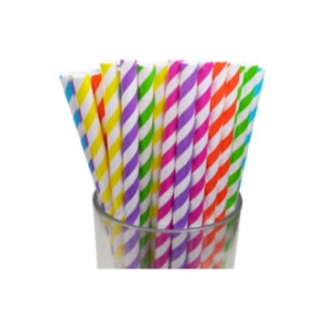 SORBETES DE POLIPAPEL MULTICOLOR x 24 unidades