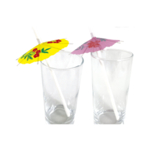 SORBETES DE POLIPAPEL DECORADO SOMBRILLAS x 6 unidades
