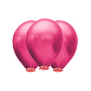GLOBBY 12" PERLADO METALIZADO ROSA FUCSIA x 25 unidades