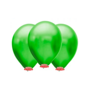 GLOBBY 12" PERLADO METALIZADO VERDE MANZANA x 25 unidades