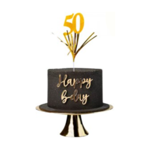 PINCHE PARA TORTAS 50 AÑOS DORADO