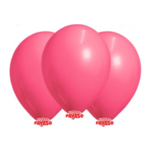 GLOBBY 12" LISO DECORADOR ROSA CHICLE x 25 unidades