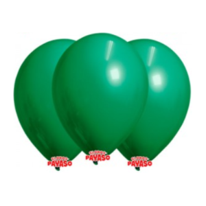 GLOBBY 12" LISO DECORADOR VERDE JADE x 25 unidades