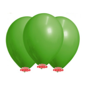 GLOBBY 12" LISO DECORADOR VERDE KIWI x 25 unidades