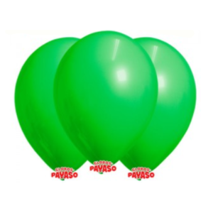 GLOBBY 12" LISO DECORADOR VERDE LIMA x 25 unidades