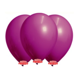 GLOBBY 12" LISO DECORADOR VIOLETA x 25 unidades