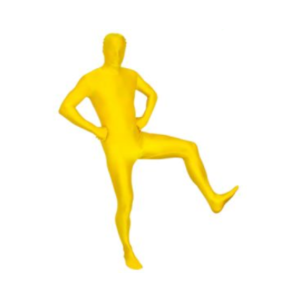 DISFRAZ NEON ZENTAI FLUO AMARILLO GRANDE