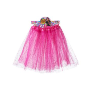 TUTU NEON FLUO ROSA CON GLITTER 30cm