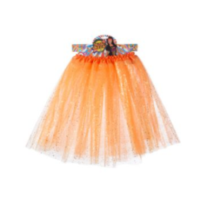 TUTU NEON FLUO NARANJA CON GLITTER 30cm