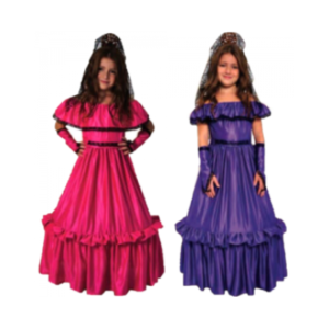 DAMA ANTIGUA CON MITONES Y MANTILLA TALLE 1