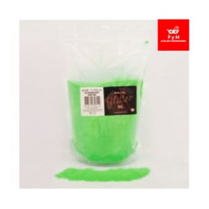 GLITTER BOLSA 1 KG VERDE LIMA IRIDISCENTE