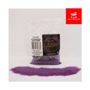 GLITTER bolsita 100gr VIOLETA LAVANDA IRIDISCENTE