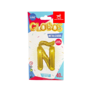GLOBO METALIZADO CHICO - DORADO Ñ