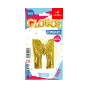 GLOBO METALIZADO CHICO - DORADO M