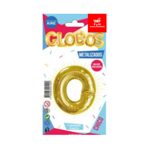 GLOBO METALIZADO CHICO - DORADO O