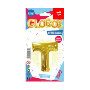 GLOBO METALIZADO CHICO - DORADO T