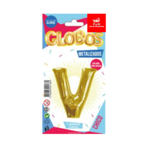 GLOBO METALIZADO CHICO - DORADO V
