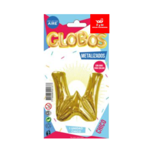GLOBO METALIZADO CHICO - DORADO W