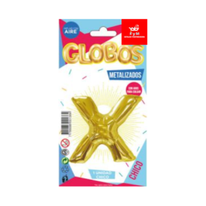 GLOBO METALIZADO CHICO - DORADO X