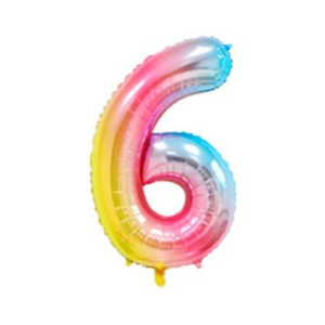 GLOBO METALIZADO CHICO MULTICOLOR 6