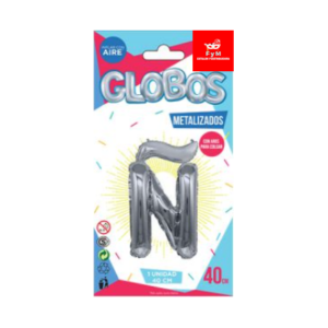 GLOBO METALIZADO CHICO - PLATEADO Ñ
