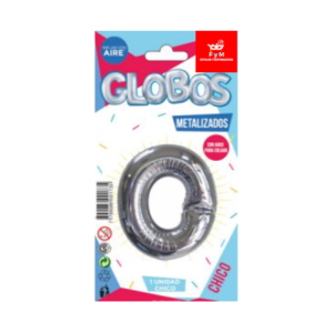 GLOBO METALIZADO CHICO - PLATEADO O